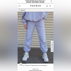 John Galt Light Blue New York Sweatpants